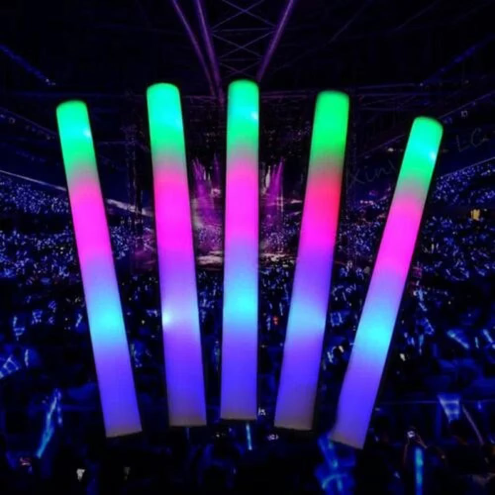 Multicolor Glow Foam Stick Cheer Tube Pack of 50 U579876