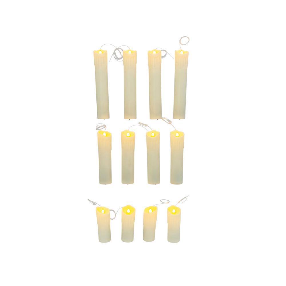 Set of 12 Battery Operated Floating Hanging Candles D777
