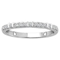 10K White Gold Diamond Stackable Band E502629