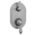 Oval Plate with Thermostatic Valve with Peg Lever Built-in 2-Way or 3-Way Diverter K137