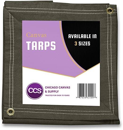 Olive Drab 21 oz Canvas Tarpaulin S88658