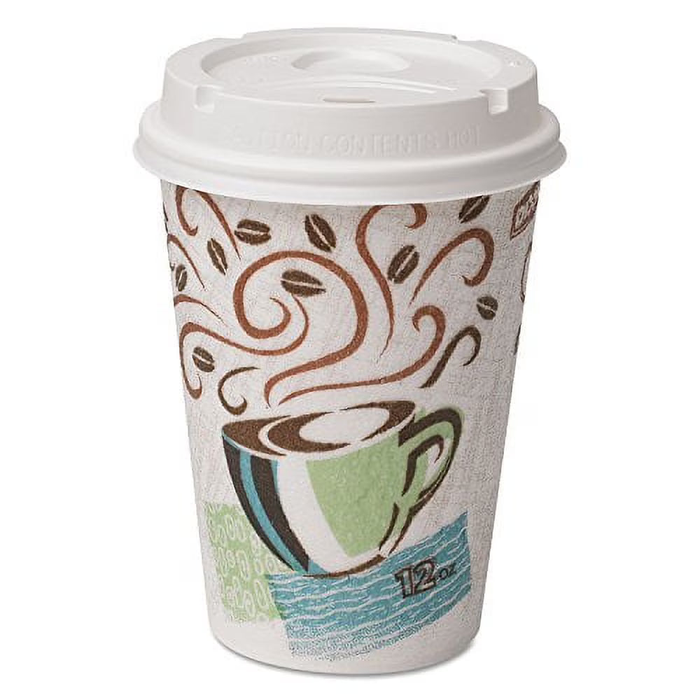 12oz Paper Hot Cups & Lids, 50/Pack J2791