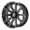 18x9 Satin Black Milled Wheel Q95563