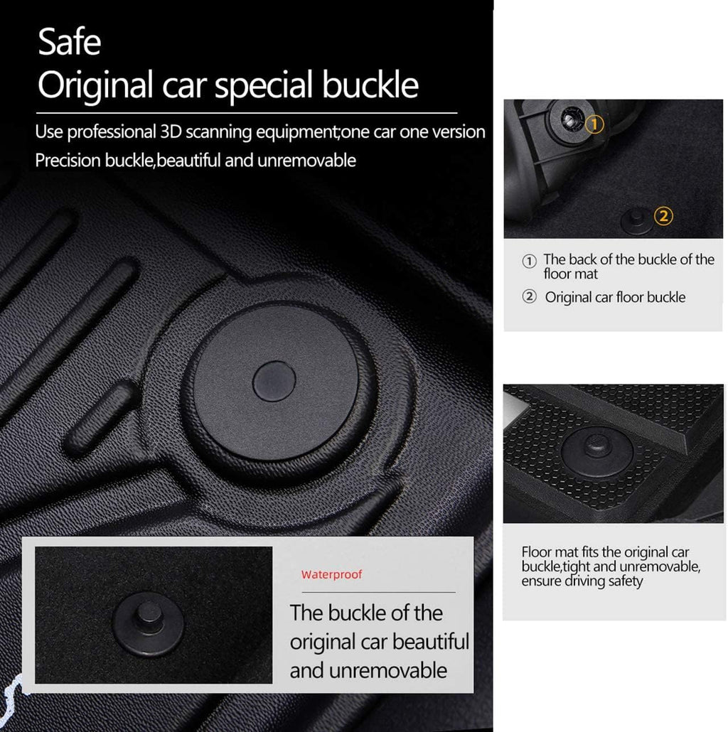 Black All Weather Car Floor Mats N947335