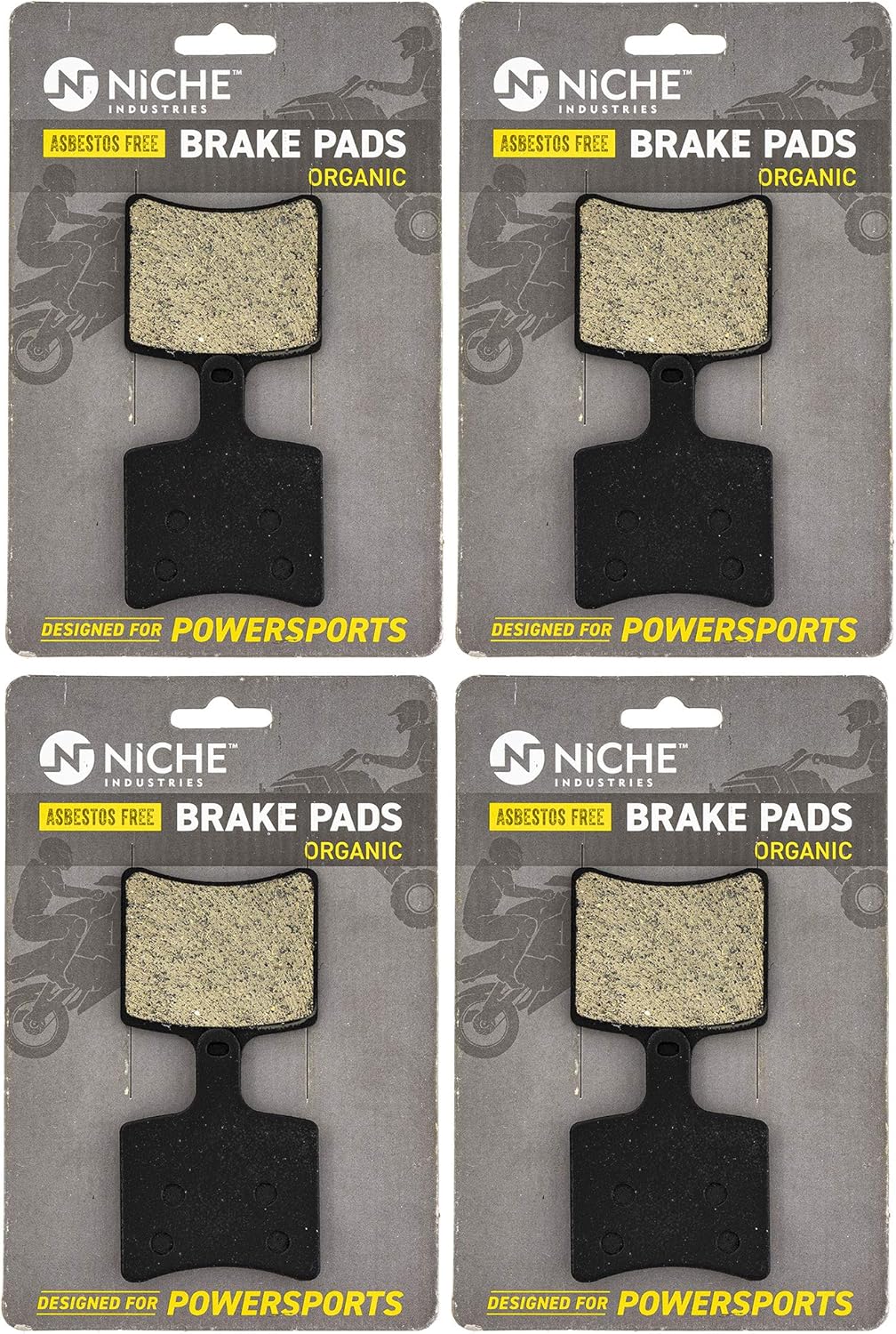 Rear Organic Brake Pad Set 4 Pack W823