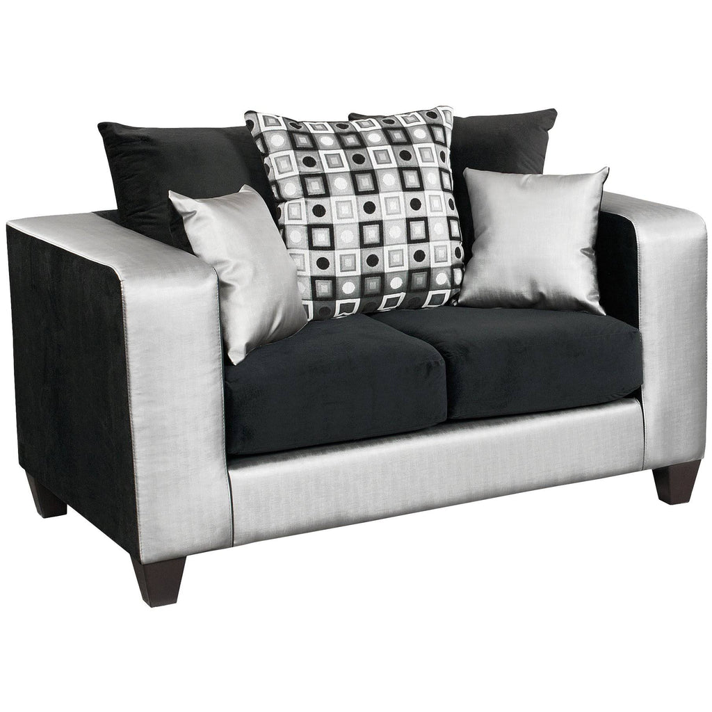 Espresso Chenille Loveseat L18735