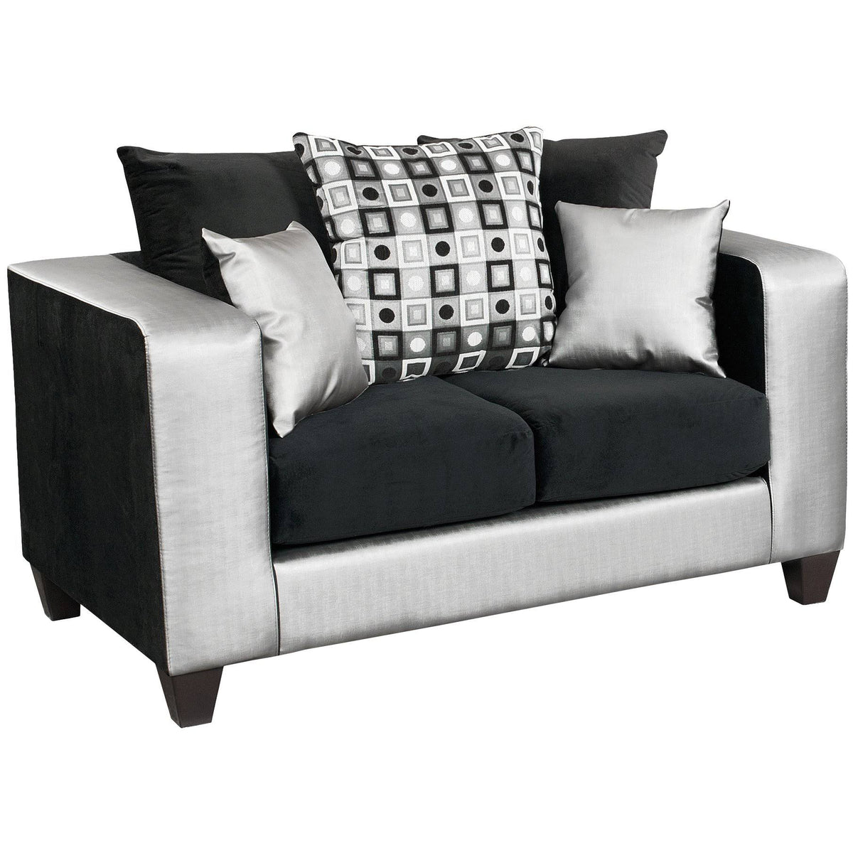 Espresso Chenille Loveseat L18735