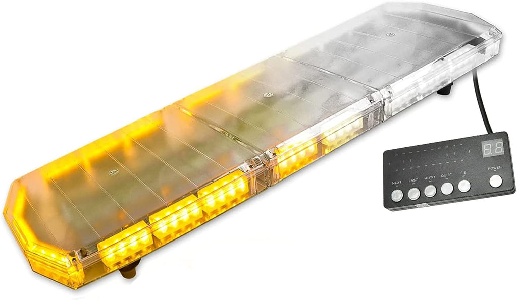 Amber 88 LED Waterproof Strobe Light Bar G326
