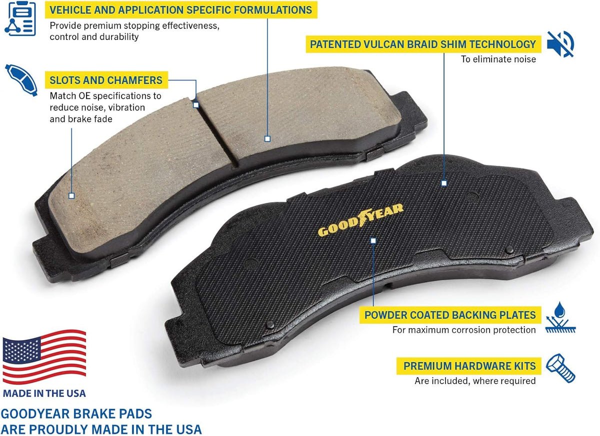 Rear Brake Kit Calipers Rotors Ceramic Pads H81741