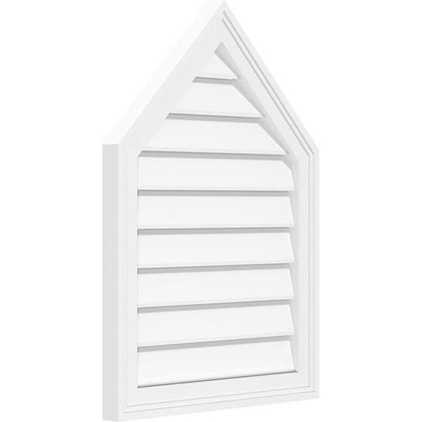 Peaked Top Surface Mount PVC Gable Vent G280793
