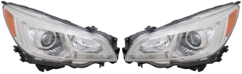 Headlight Assembly for Subaru Legacy 2015-2017 Driver Side Chrome A54411