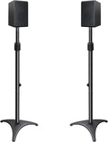 Height Adjustable Speaker Stands, One Pair Floor Stands, 11 lbs Capacity, 35.5-48" Height Adjustment, Pack of 2 K7915