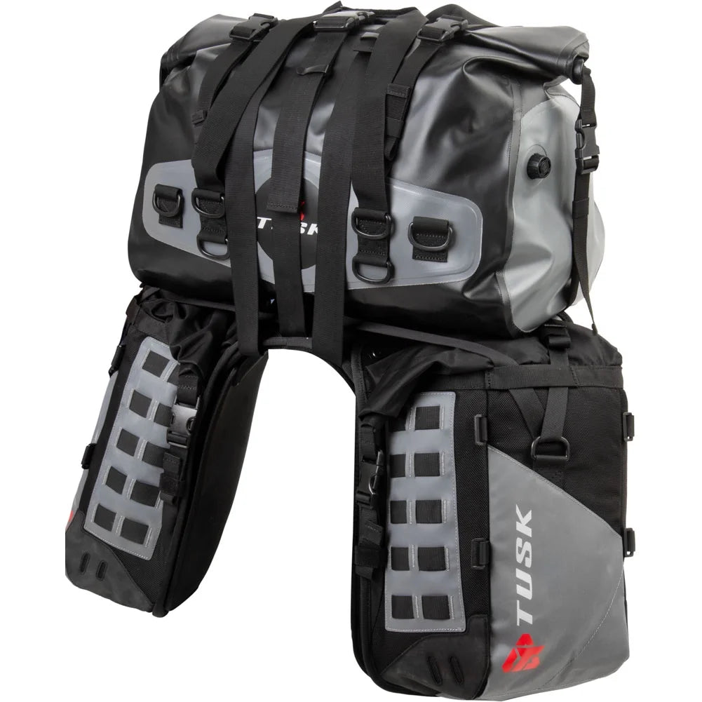 Rackless Luggage System with Medium Dry Duffel Tail Bag Standard Heat Shield L5673