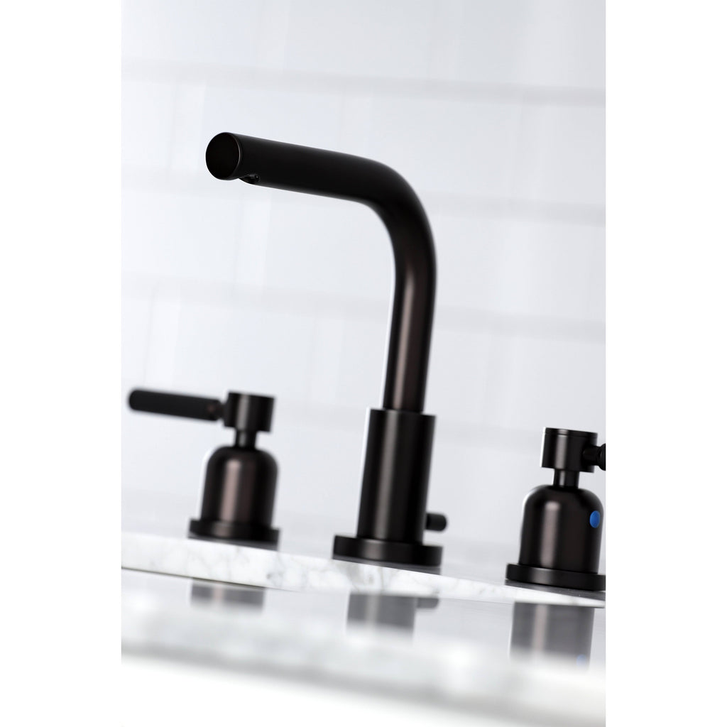 8x22 Widespread Bathroom Faucet, Brushed Nickel F173
