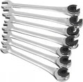 Flexible Head Ratchet Wrench 8-14mm Steel Pack of 2 H45037