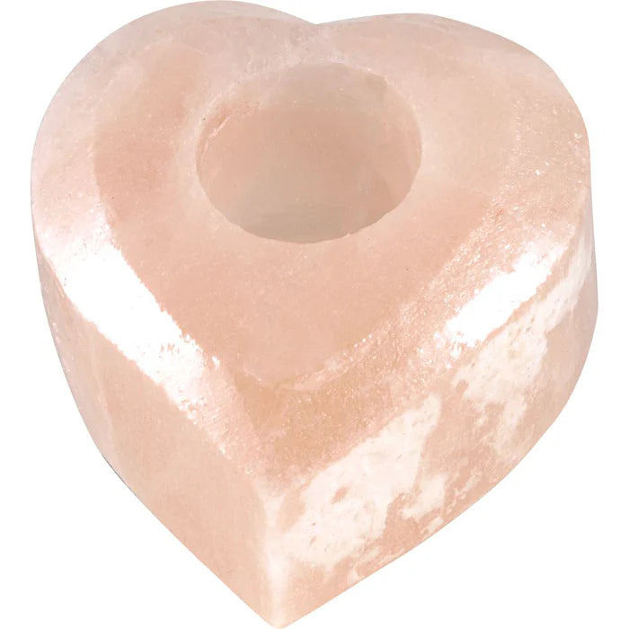 Salt Crystal Tea Light Heart I2462