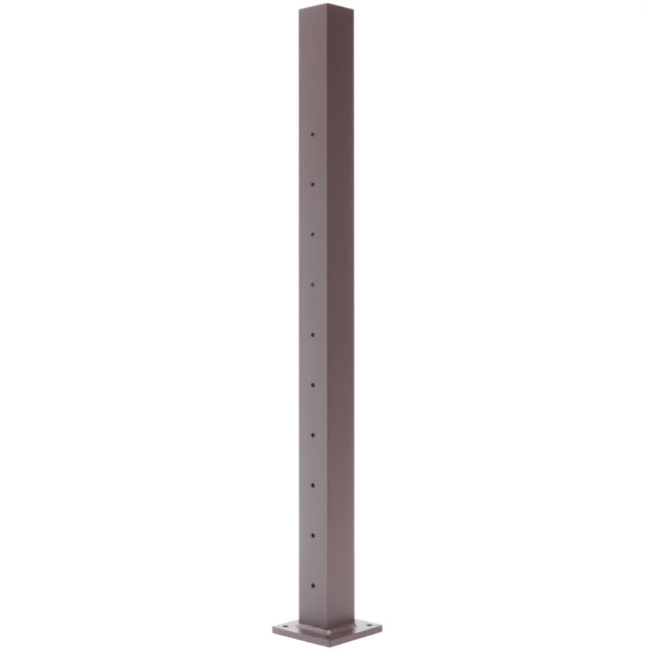Weathered Brown Cable Stair Bottom Post Y58384