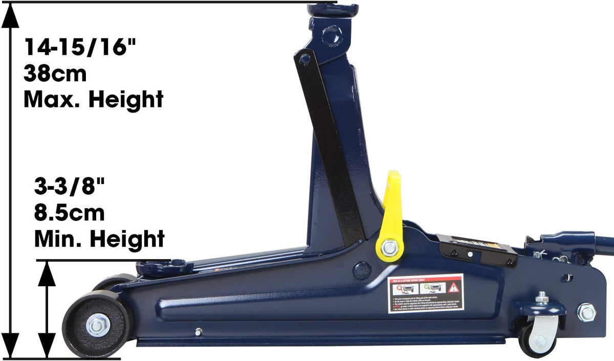 Blue 2.5 Ton Hydraulic Trolley Floor Jack, Pack of 2 F105906