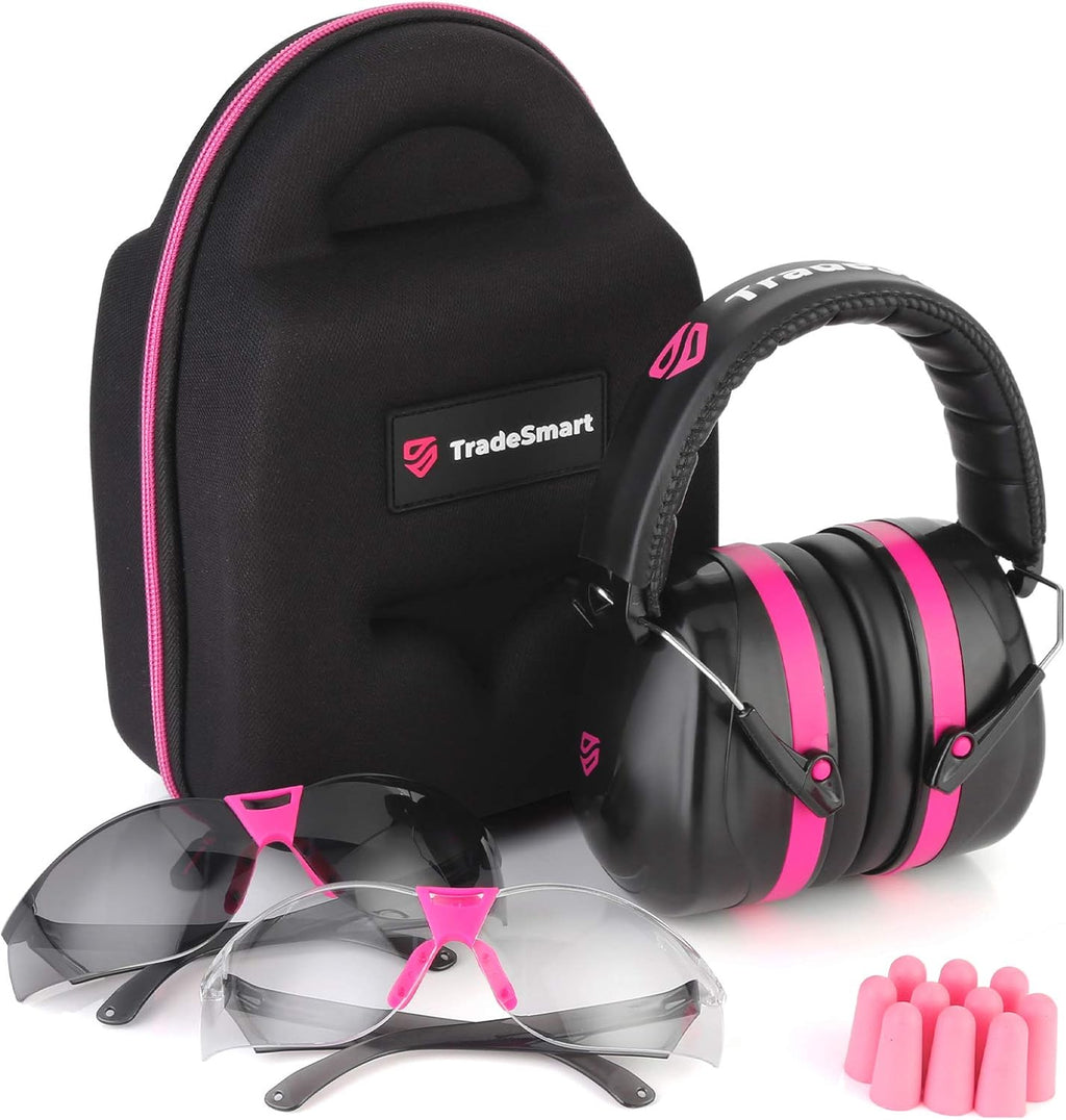 Shooting Earmuffs, Glasses, Earplugs, Protective Case I121