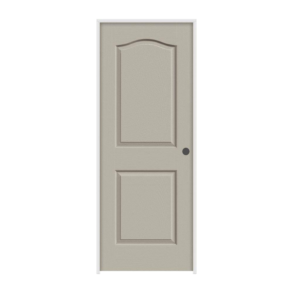 32 in. x 80 in. Textured Solid Core Molded Composite MDF Single Prehung Interior Door R44110