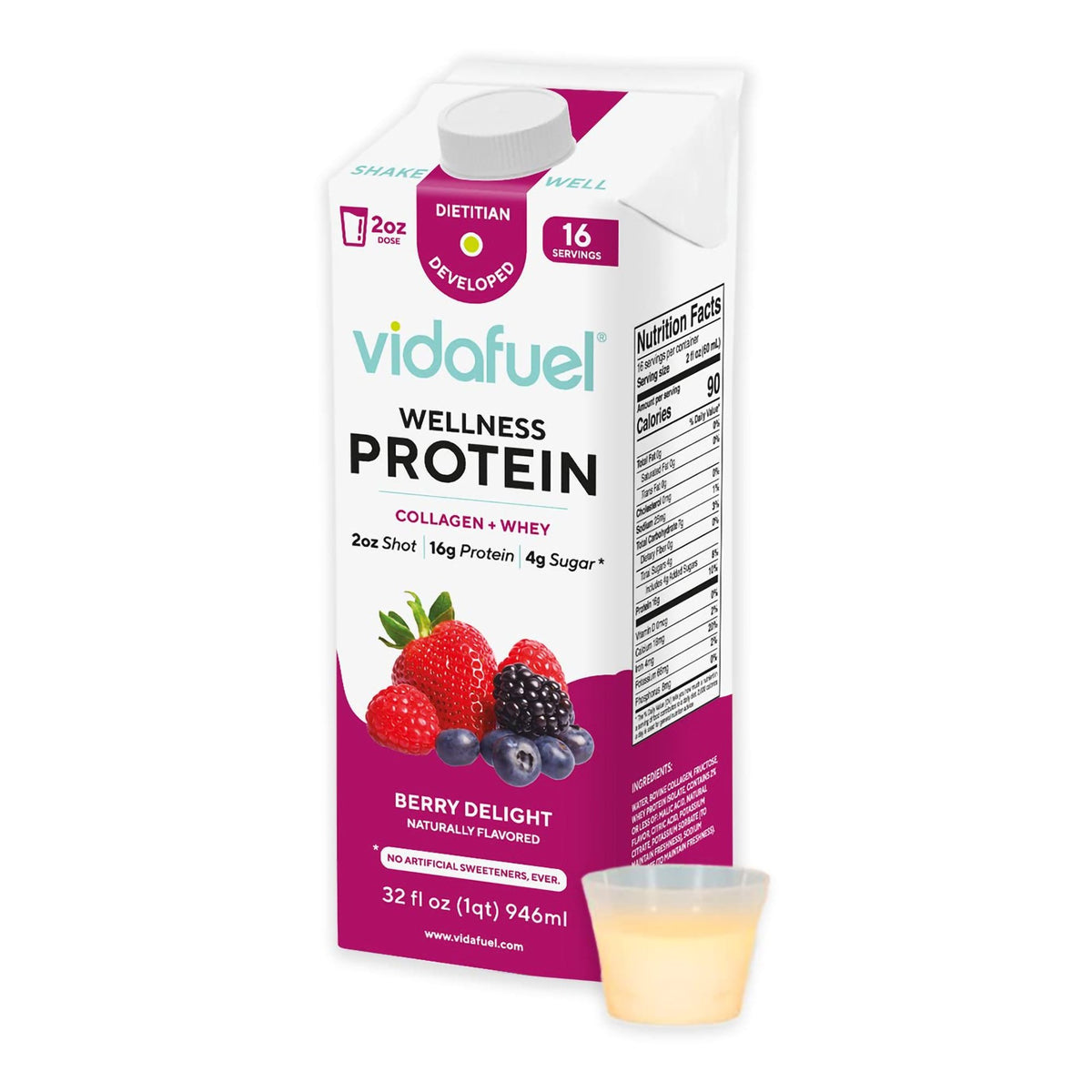 Berry Delight Wellness Protein Oral Supplement 32 oz M7522