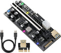 PCIE Riser 10 Solid Capacitors with RGB LED Light & 60cm USB 3.0 Extension Cable, Pack of 2 R6730