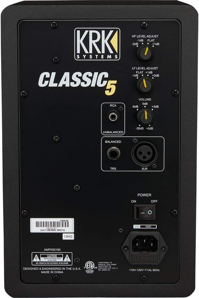 5 Professional Powered Studio Monitor with Speaker Stands, Isolation Foam Pads, Audio Cables and Polishing Cloth Z302242