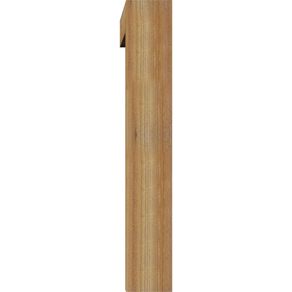 Rough Sawn Bracket with Offset Brace, Western Red Cedar O9738
