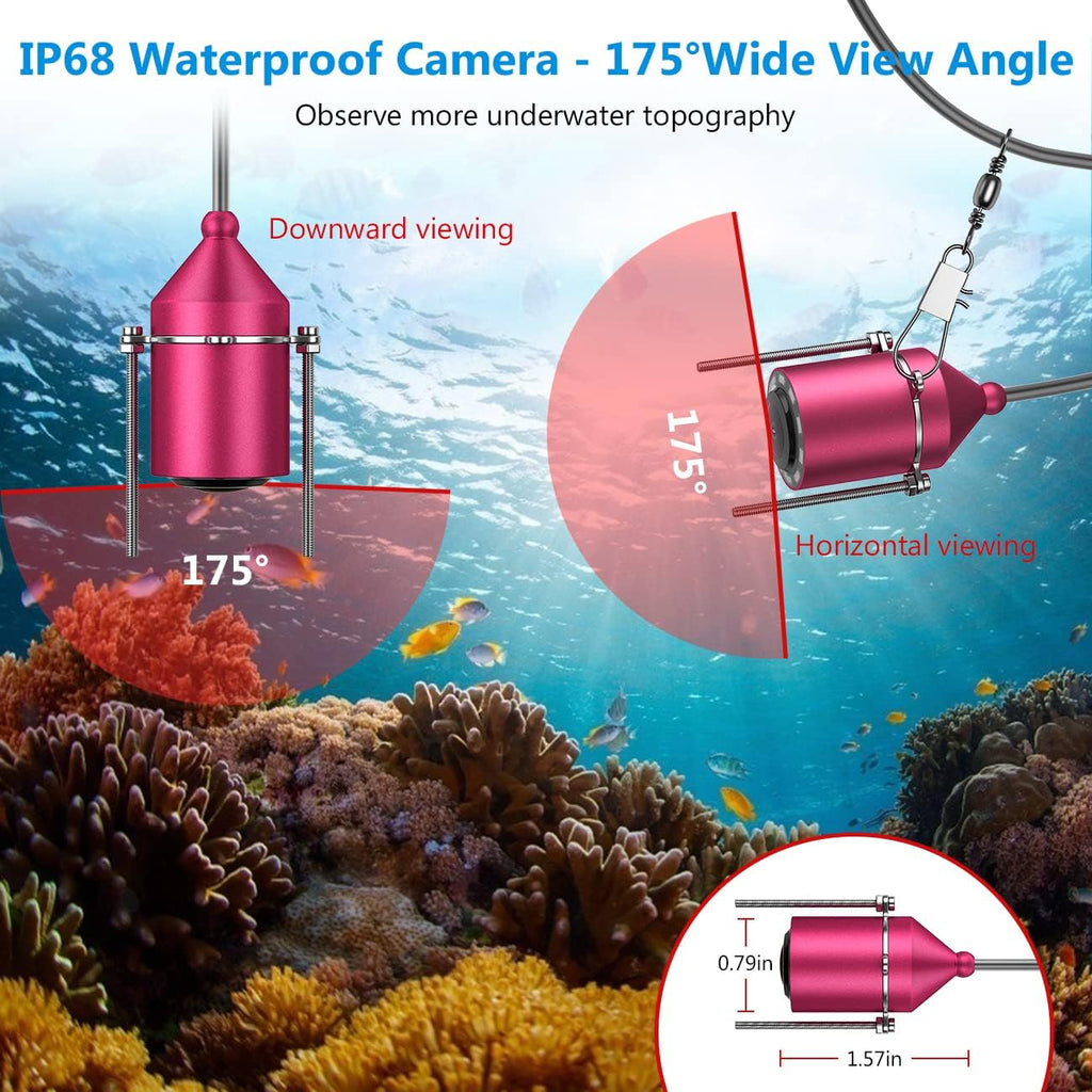 4.3 inch HD 1000TVL Color Monitor Ice Fishing Camera with 30m Cable V619
