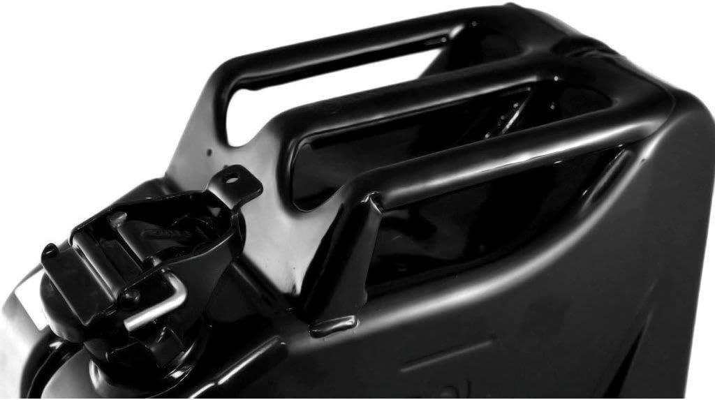 Black NATO Jerry Fuel Can and Spout System (20 Litre) Y8489