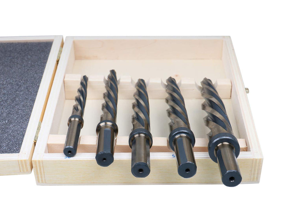 5 Pc H.S.S. Standard Spiral Flute Car Reamer Set U397567