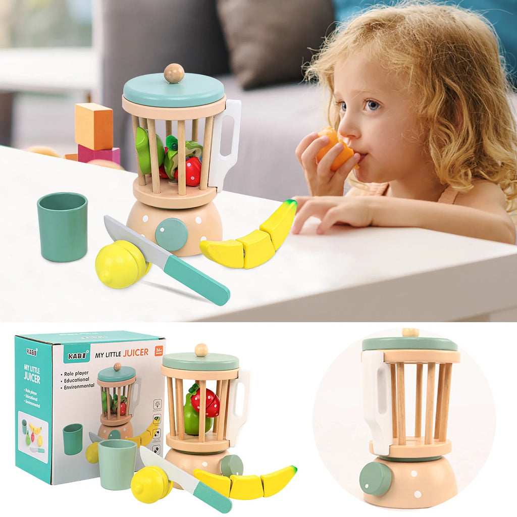 Montessori Wooden Toy Blender Juicer and Smoothie Maker P5197