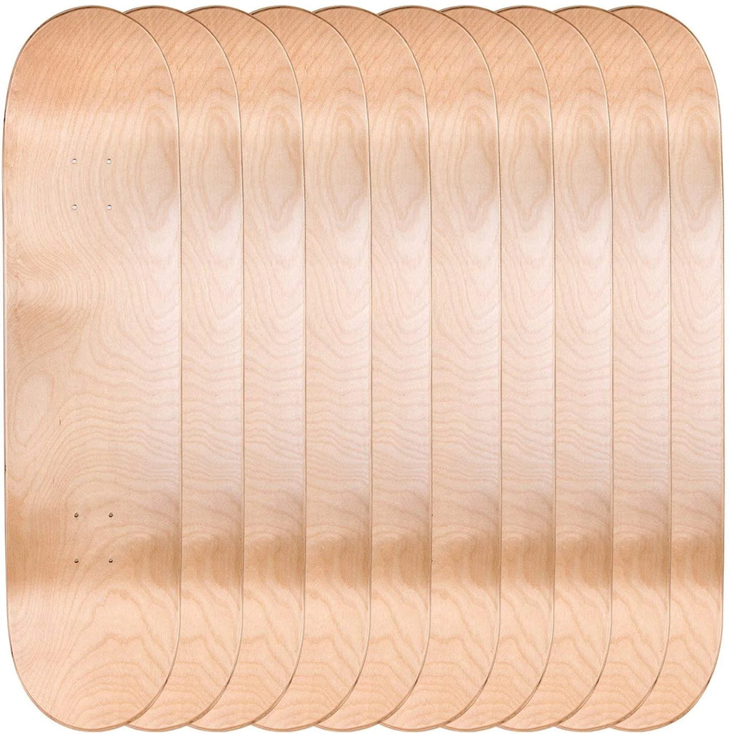 10 Cal 7 Natural 8" Blank Canadian Maple Skateboard Decks L663694