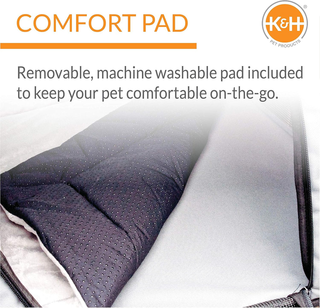 Gray/Black Medium Pet Travel Safety Carrier Pack of 2 N1749