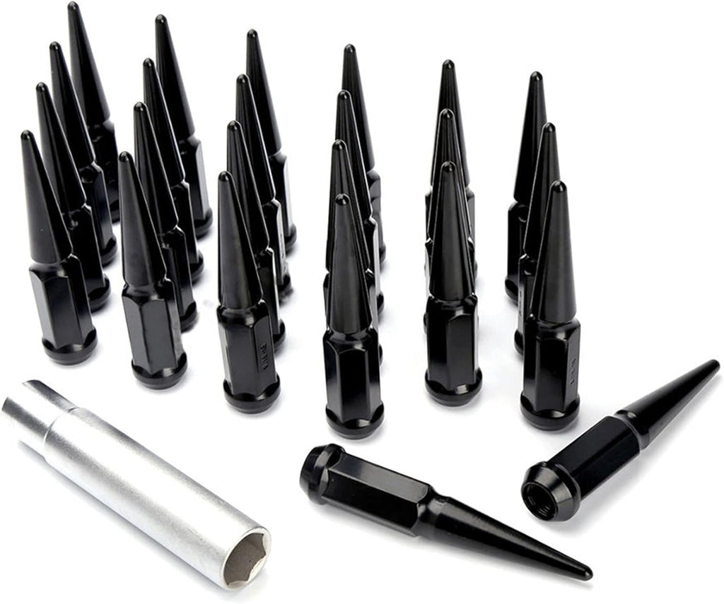 24 Chrome Spike Lug Nuts 1/2-20 Taper Z8639