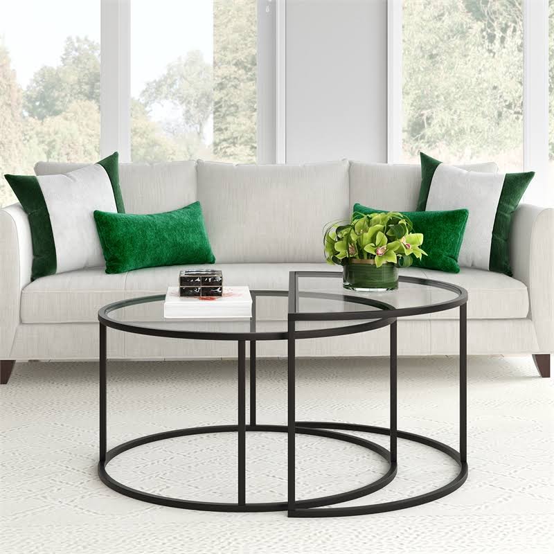 Blackened Bronze Nested Coffee Table Set Z731388