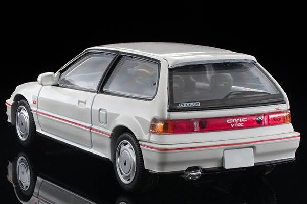 White Honda Civic SIR-II 1/64 Diecast Car R474