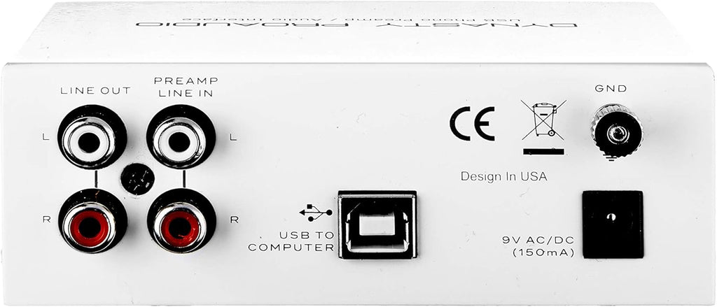USB Phono Preamp with RIAA Equalized Low Noise Moving Magnet A/D Converter N743