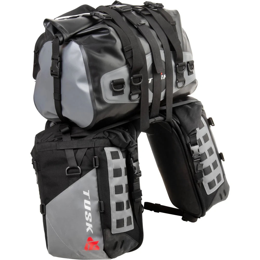 Rackless Luggage System with Medium Dry Duffel Tail Bag Standard Heat Shield L5673