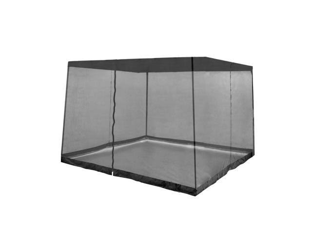 Gray Instant Gazebo Canopy with Bug Screen Z21017