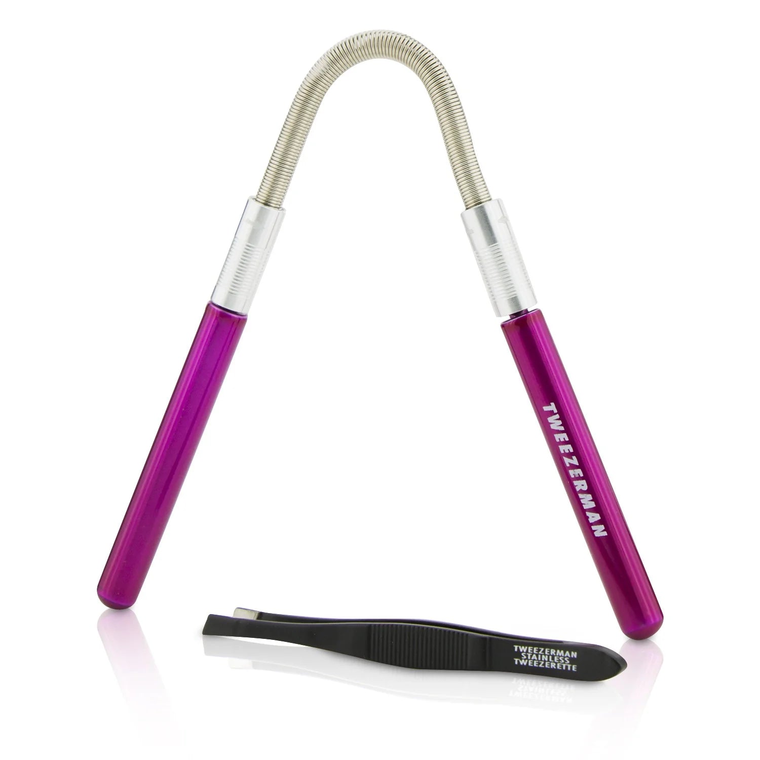 Pink Facial Hair Remover with Black Slant Tweezerette, 2pcs O140