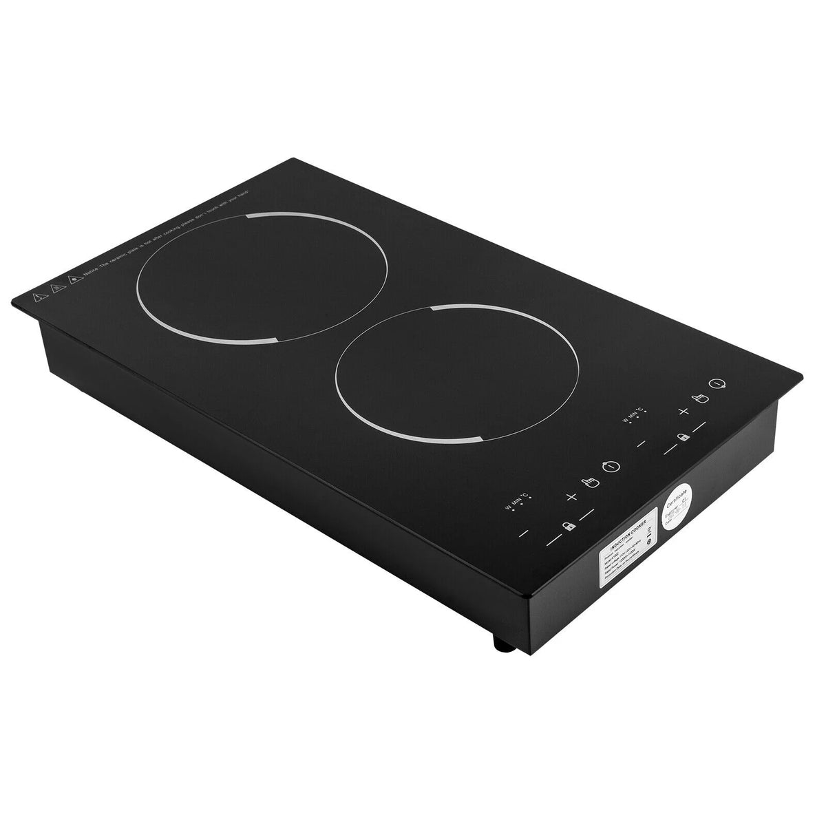 Double Induction Cooktop with 2 Burner Independent Control 1200W+1100W G425
