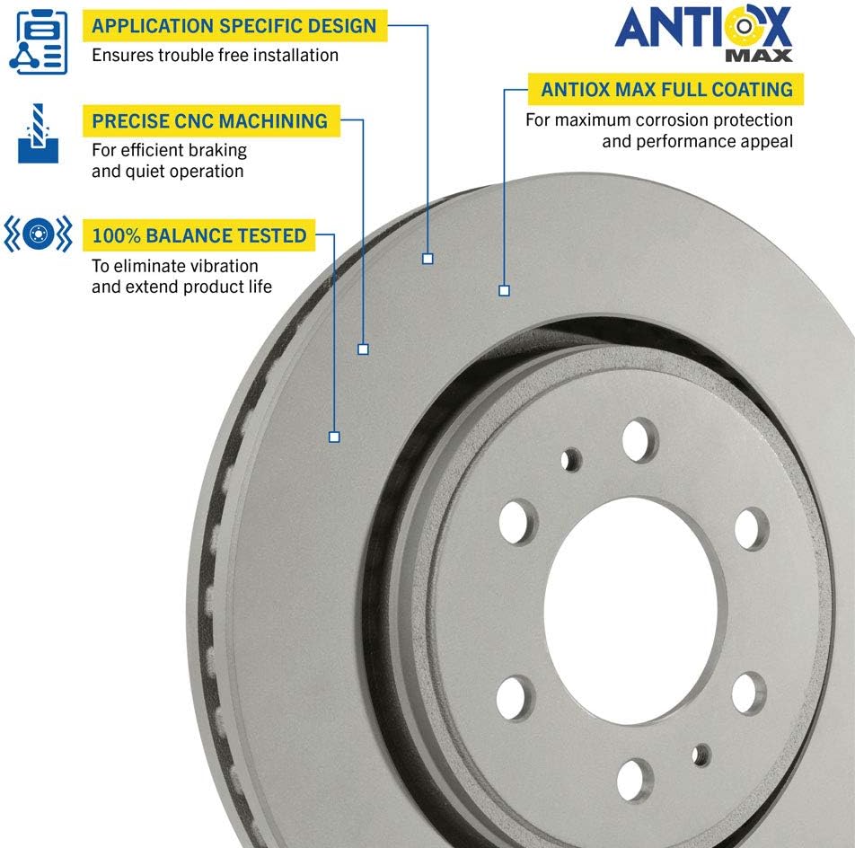Rear Brake Kit Calipers Rotors Ceramic Pads H81741