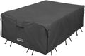 Black Waterproof Patio Table and Chair Cover 136 x 74 inch M9609