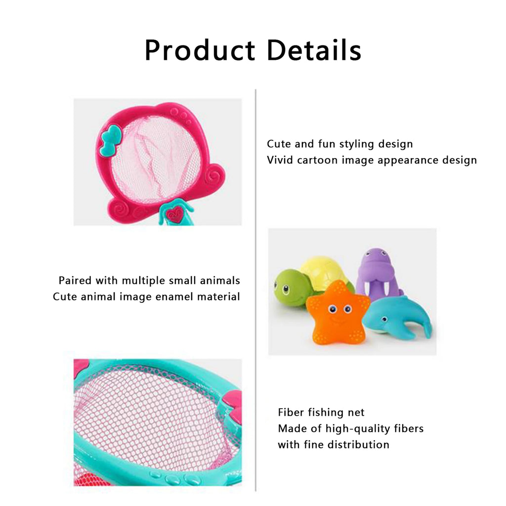 Color Changing Floating Baby Bath Toys with Net K124