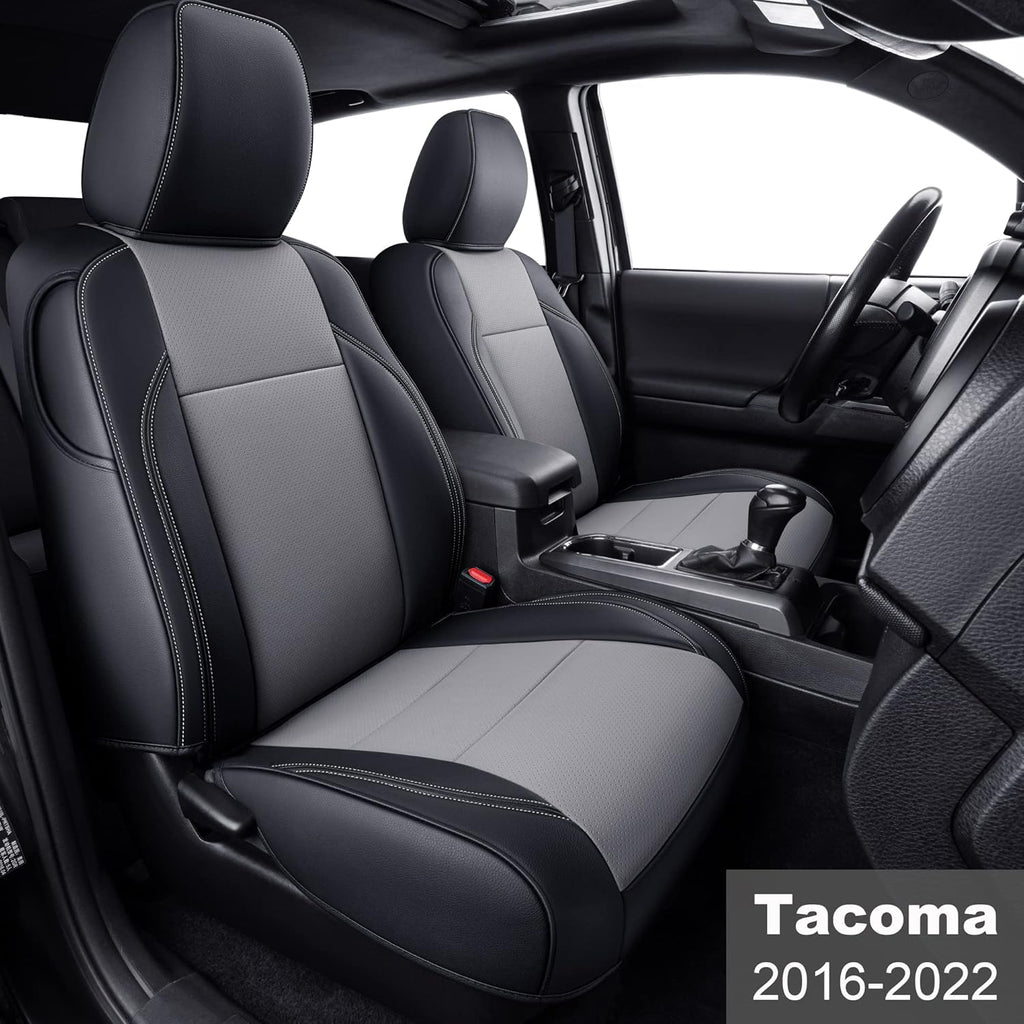 Black & Red Faux Leather Seat Covers A14039