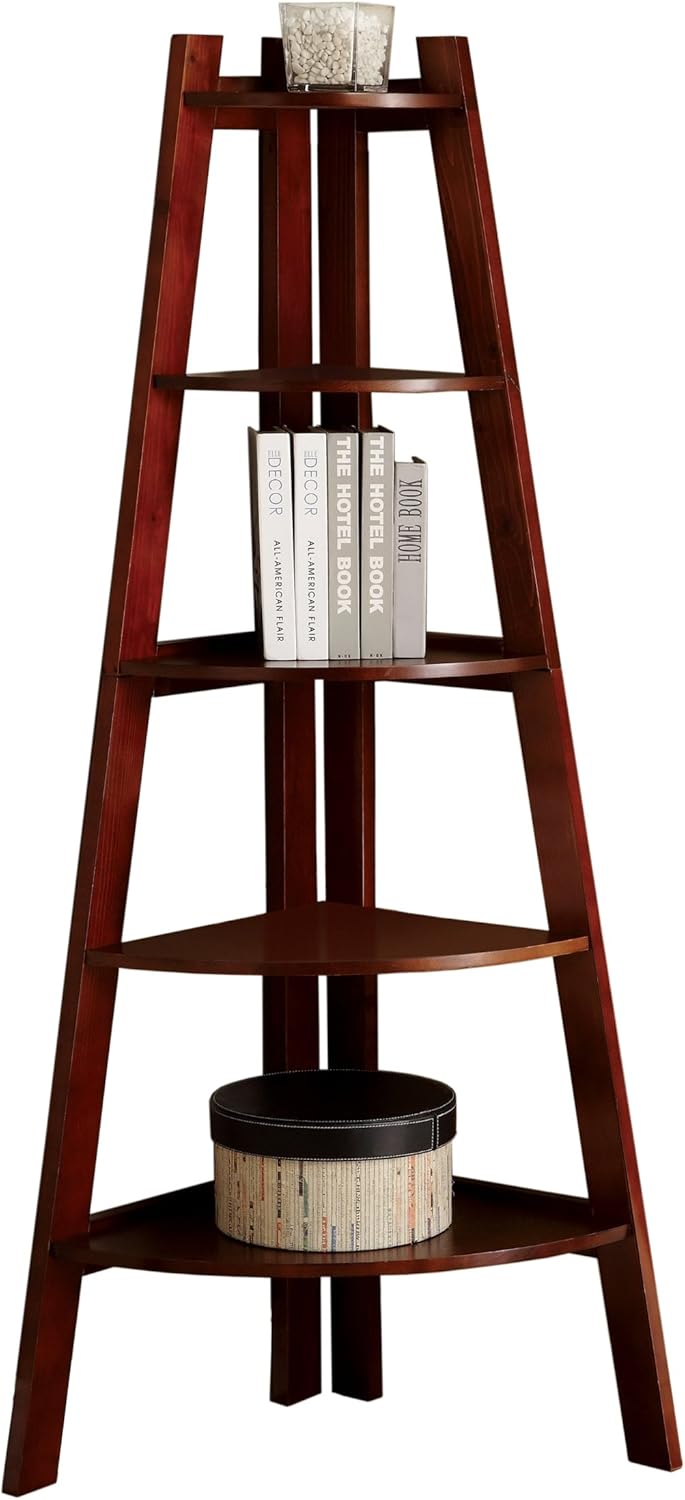 Cherry Corner Bookcase L3460