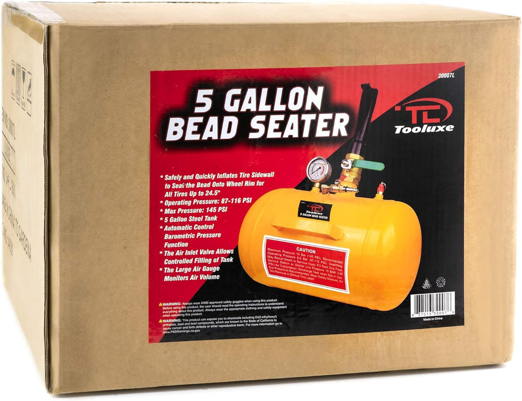 Tire Bead Seater, 5-Gallon Capacity, 87-116 PSI H8283