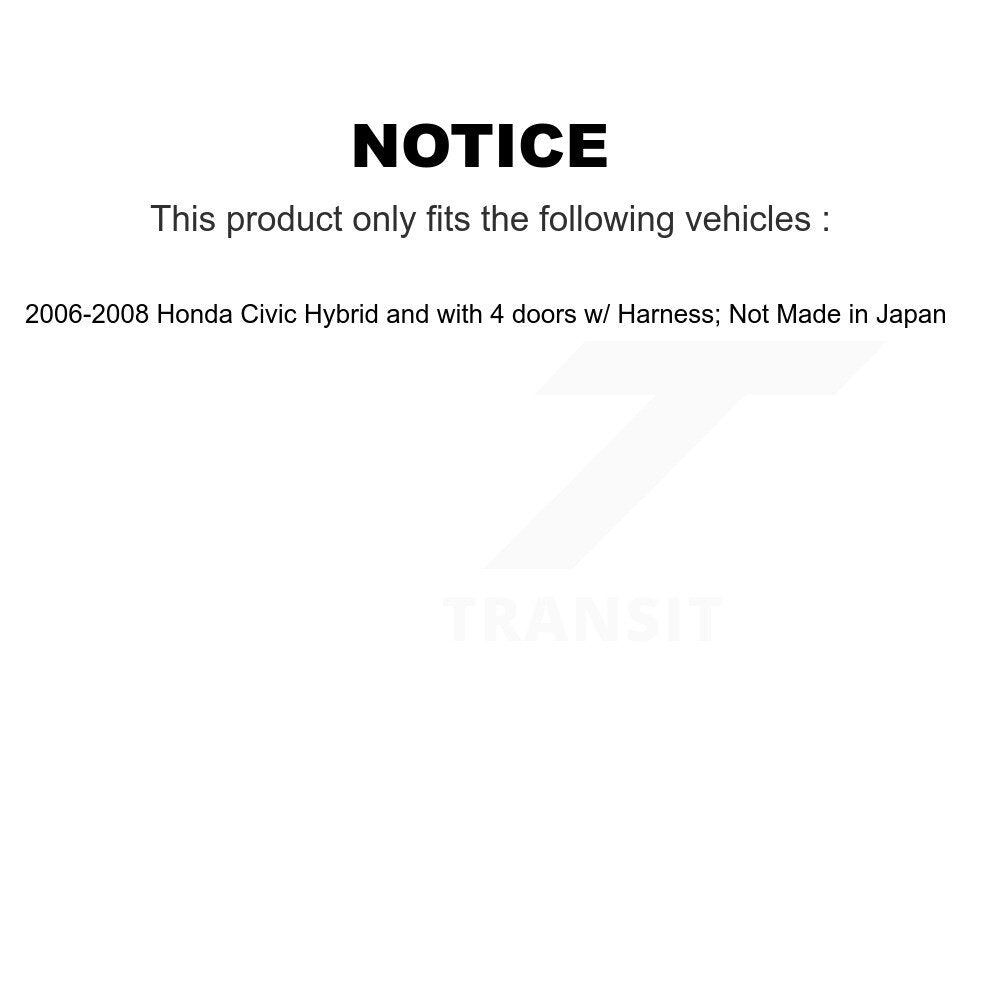 Rear Wheel Hub Bearing And ABS Sensor Kit L539
