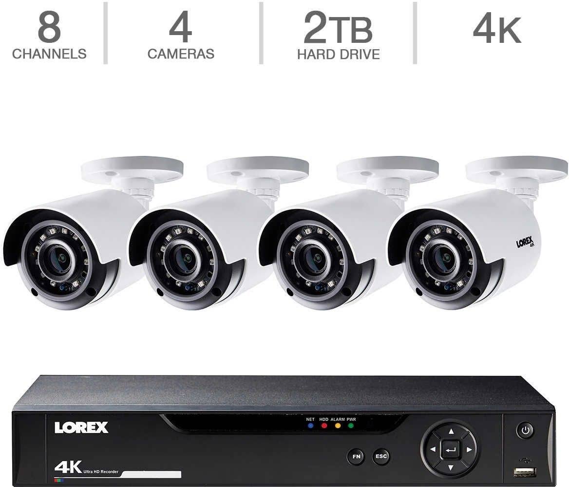 8CH 4K DVR 2TB 4 Bullet Camera Security System N46967